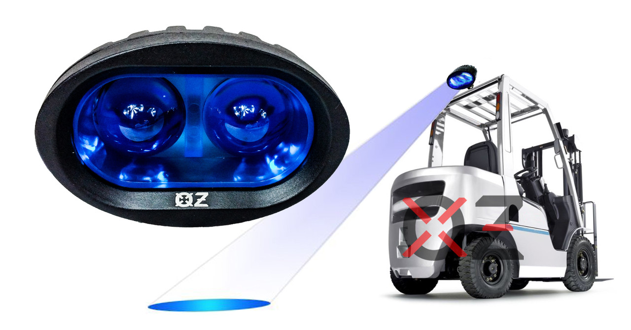 Brightest Blue Lens forklift warehouse safety LED lights