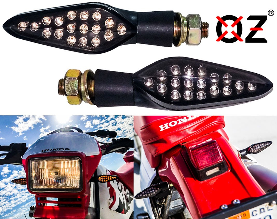 Grande qualité Universal Motorcycle 10mm Stalk Turn Signals Blinker