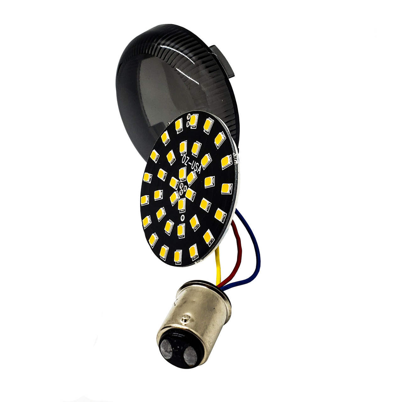 Lentilles Clignotant Harley Fumées - Style Visière - Compatible Touring/Dyna