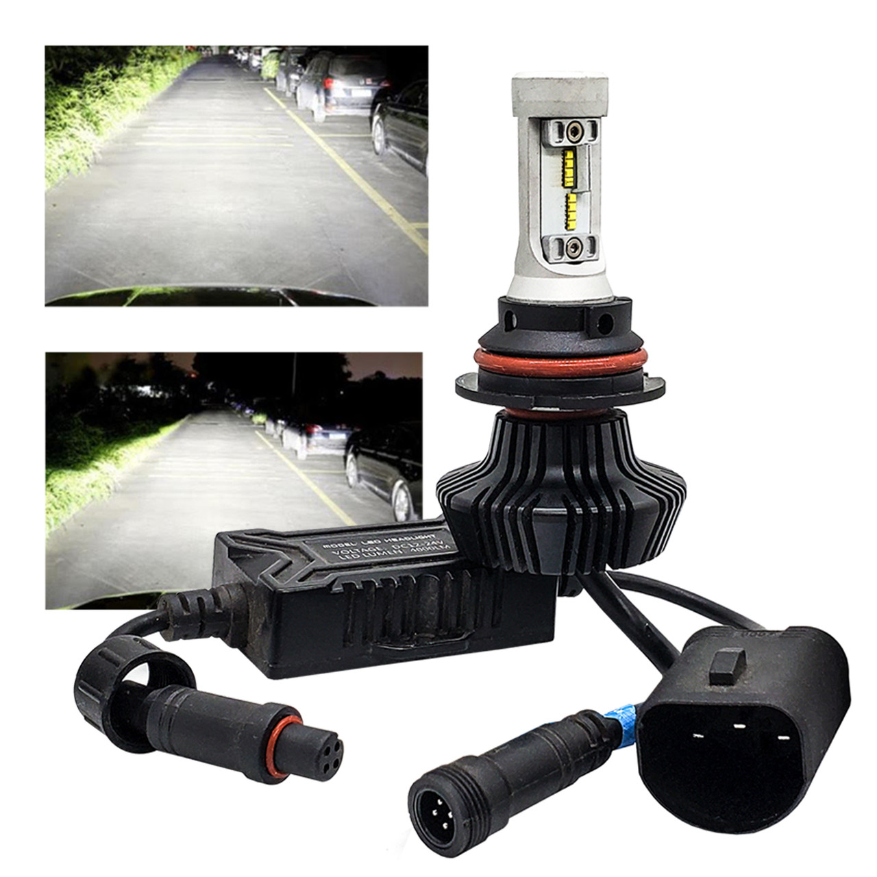 9007 LED Headlight Conversion Kit by OZ-USA® Dual Intensity Hi/Lo