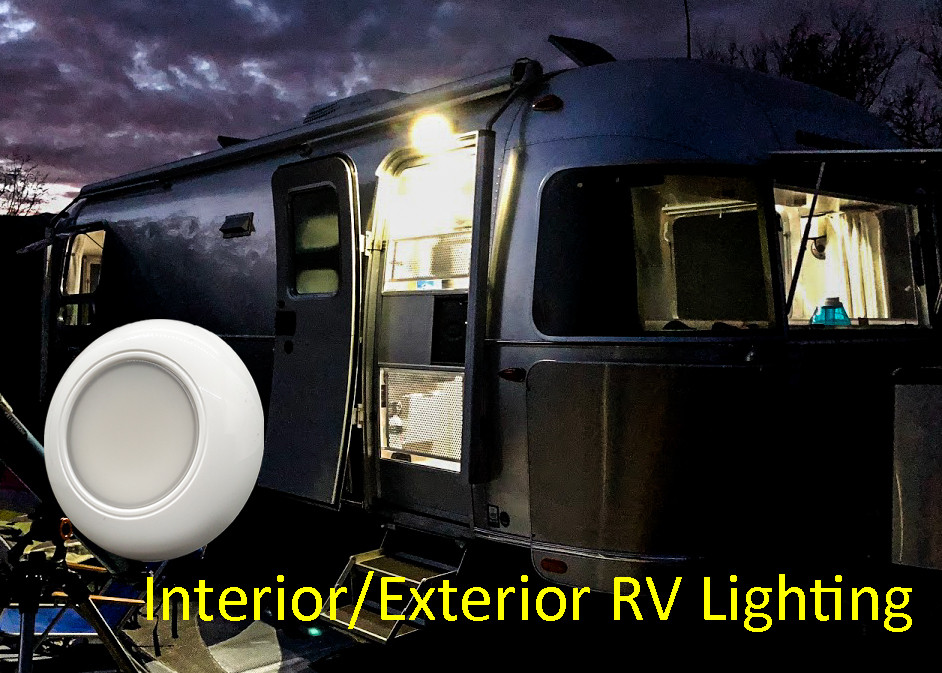 Luz LED De Techo IP65 Para Barcos Y Caravanas - Acero Inoxidable, 12-24V, Impermeable, 2W