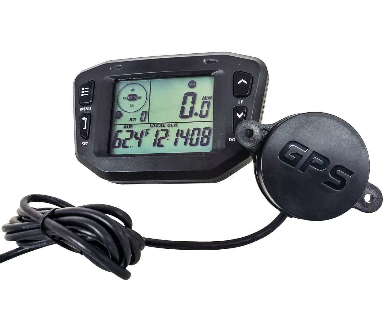 GPS Speedometer Digital Backlit LCD Display Gauge Kit Odometer