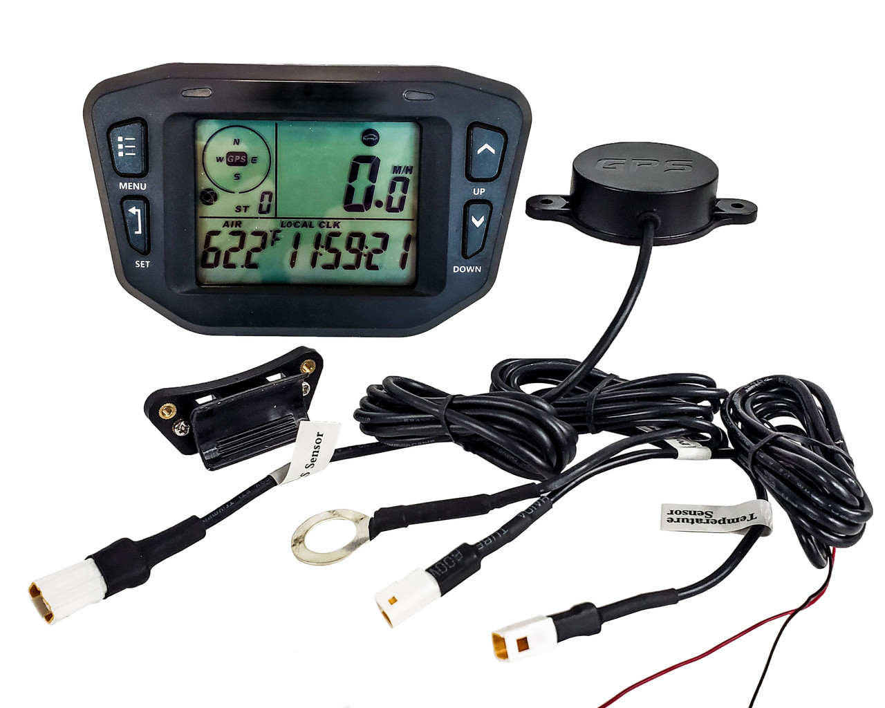 GPS Speedometer Digital Backlit LCD Display Gauge Kit Odometer