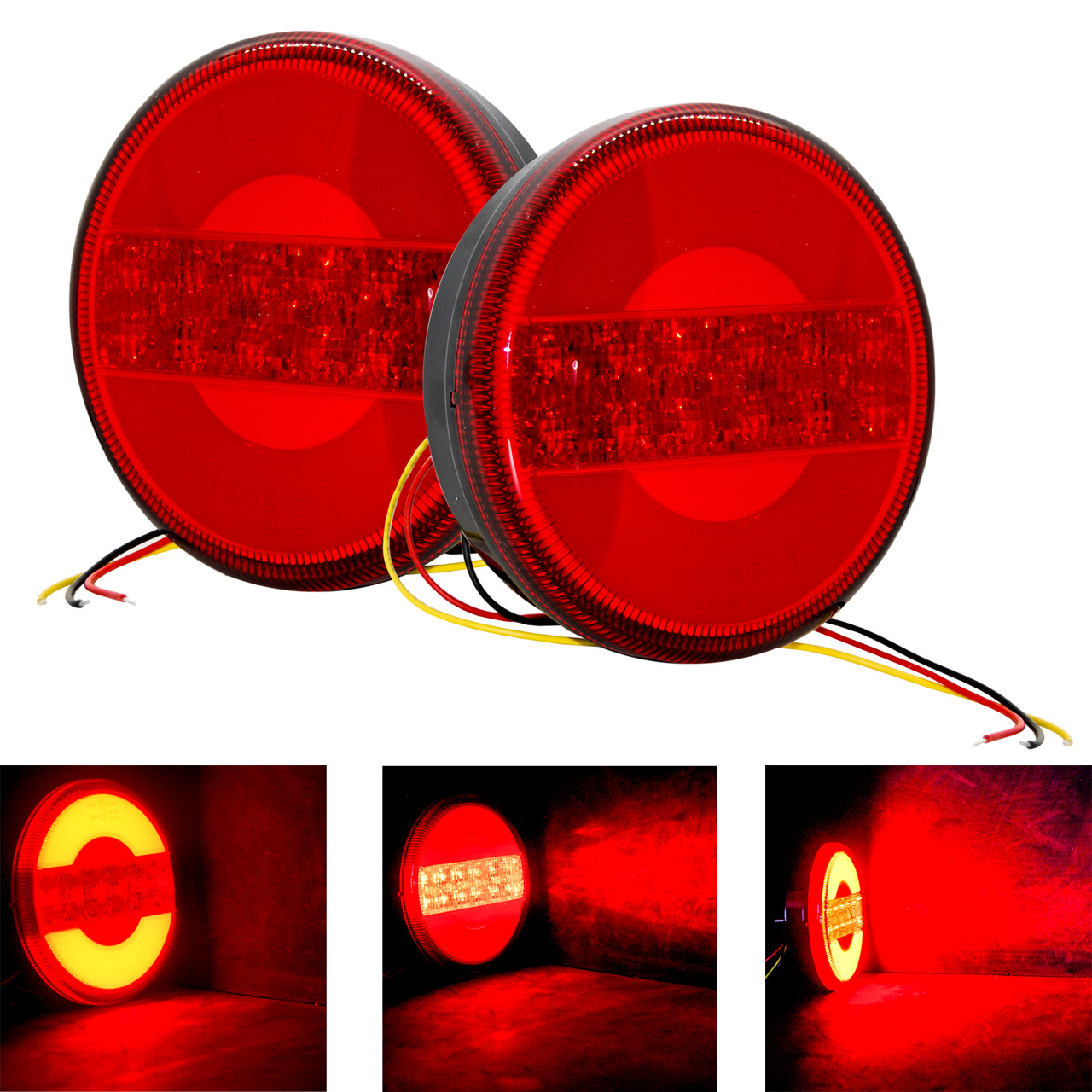 5 round tail lights