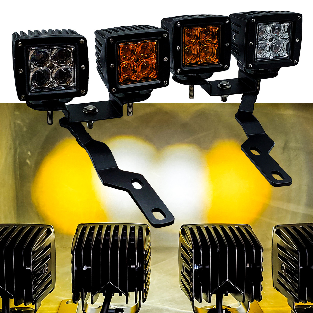 matcha flum pebble vape Tacoma XP-ULTRA Series 3-Inch LED Pod Lights with Black Covers; Amber  Combo/White Spot Beam; Set of 4 (Universal; Some Adaptation May Be  Required) main image 1