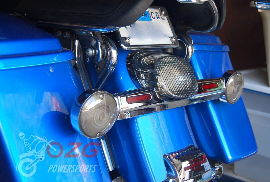 Flashing Smoke Lens Tail Brake Red LED Light for Harley Davidson