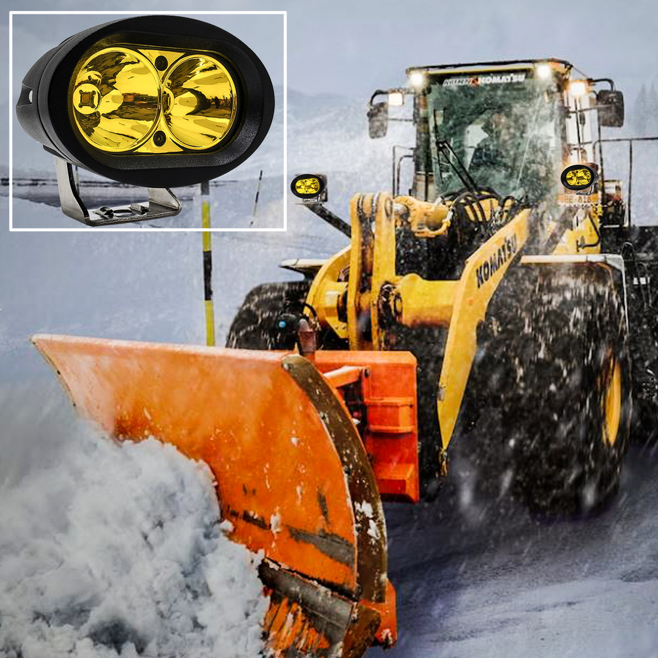 High output LED | Oval-Low Profile | Spot Projector | Waterproof