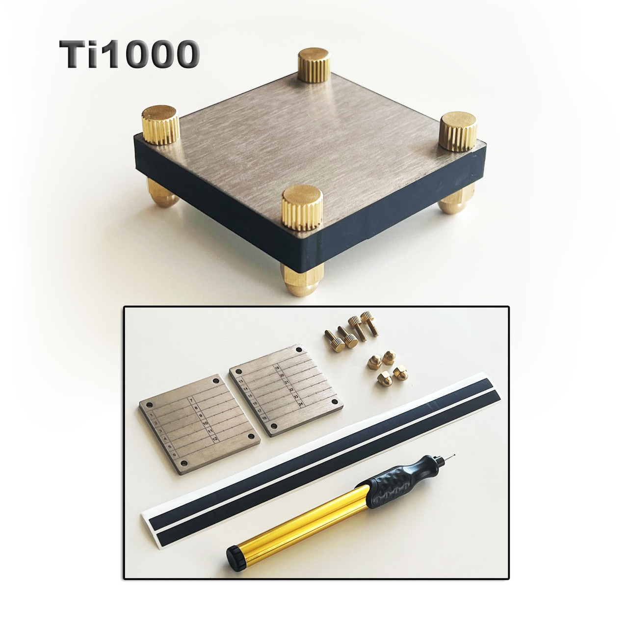 Ti1000™ Titanium Crypto Seed Phrase Recovery Cold Storage System Metal Plate