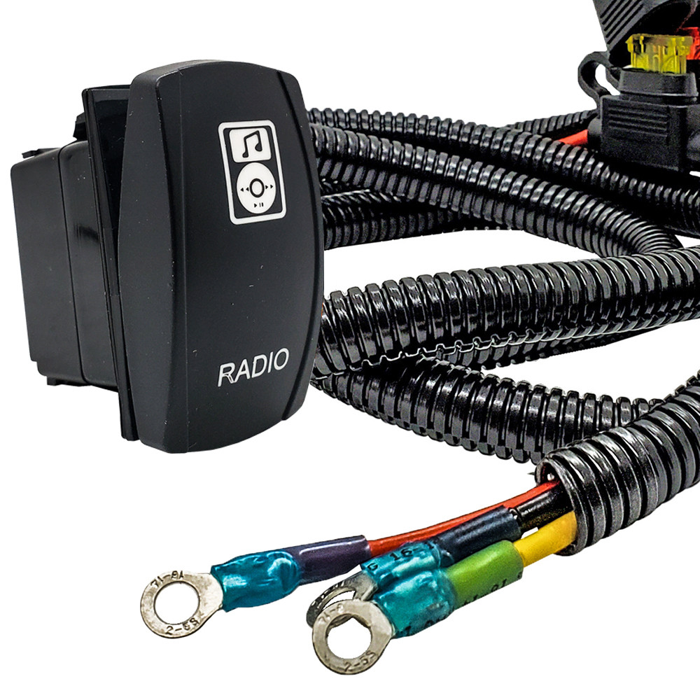RADIO On/Off Rocker Switch with Power Busbar Distribution Block