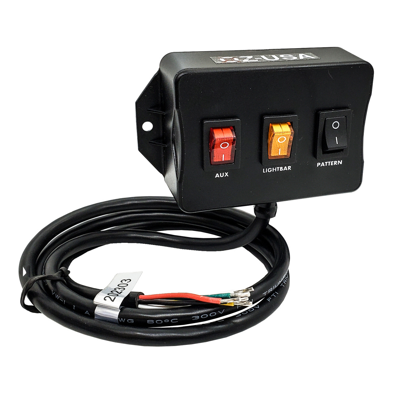 15A Dual Output On/Off Rocker Switch Control Box with Momentary