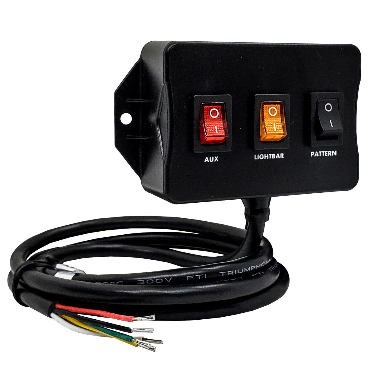 15A Dual Output On/Off Rocker Switch Control Box with Momentary