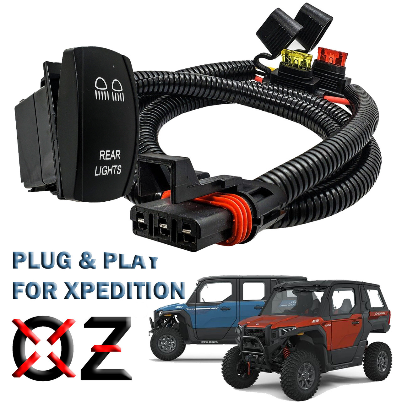 3.5 ft. Rear Chase Light Wire Harness Plug & Play Pulse Power