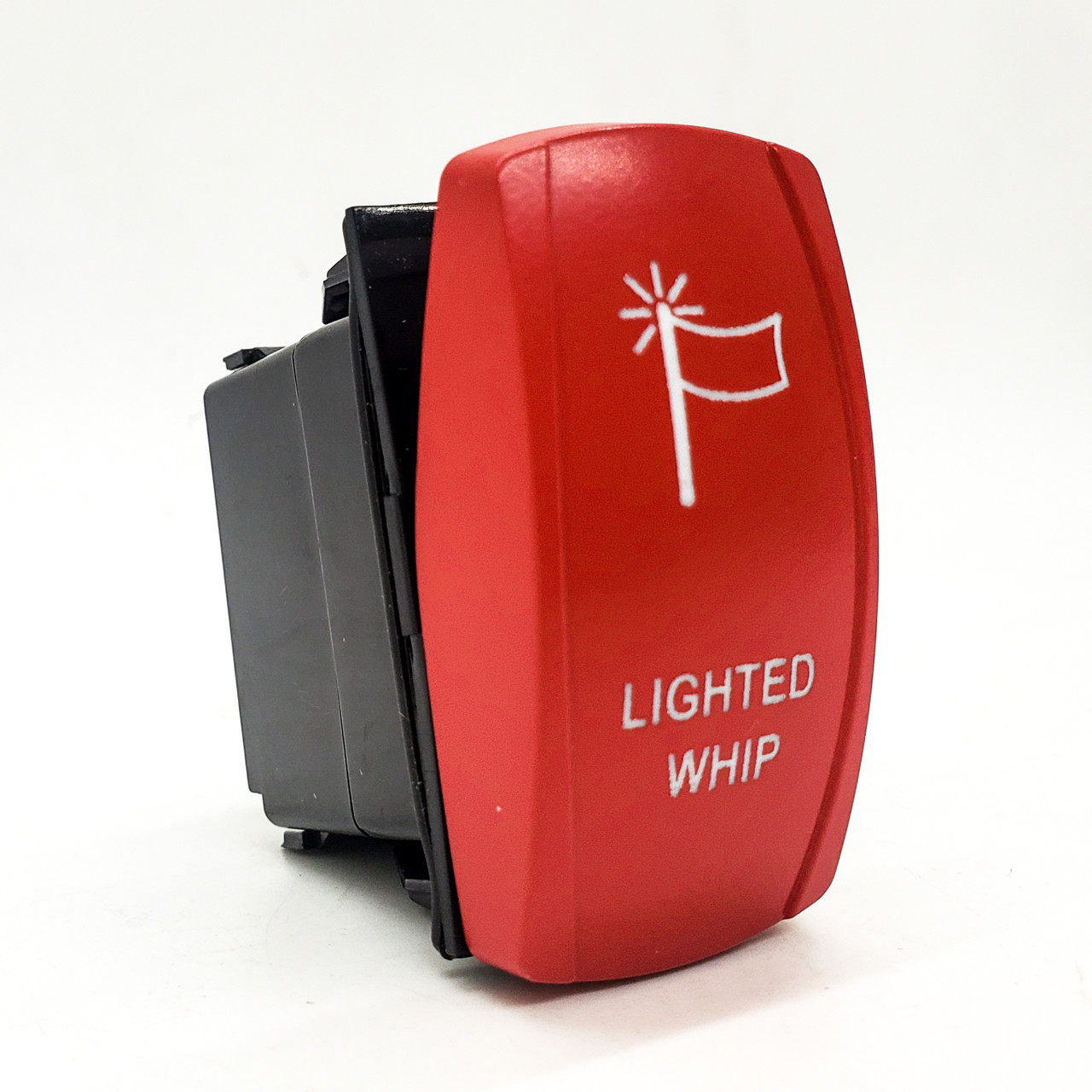 Lighted Whip On/Off Red Rocker Switch 4-Pin for Trucks UTV Golf