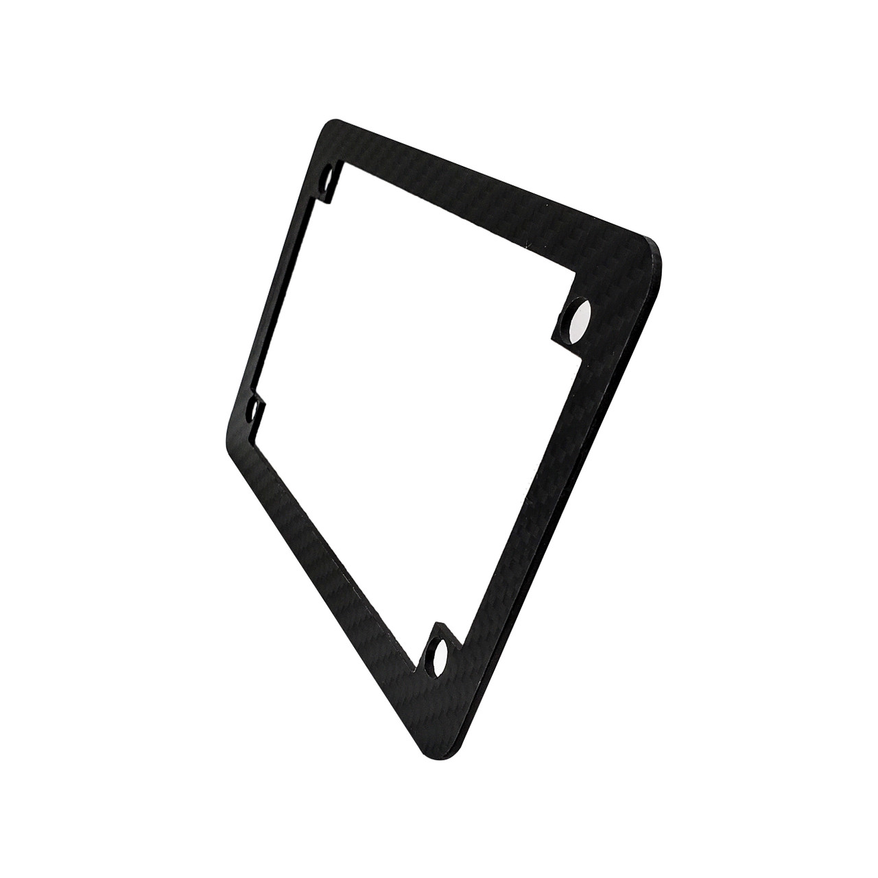Carbon Fiber License Plate Frame Matte Black Twill Weave Design for