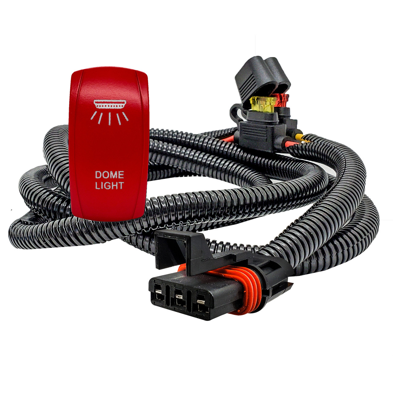 Pulse Power Bus Bar Plug & Play Wire Harness Kit with Dome Light