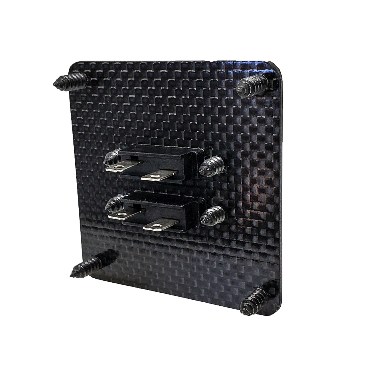 Fuse block Carbon Fiber fuse panel Plate Rocker 2 Circuit - OZ