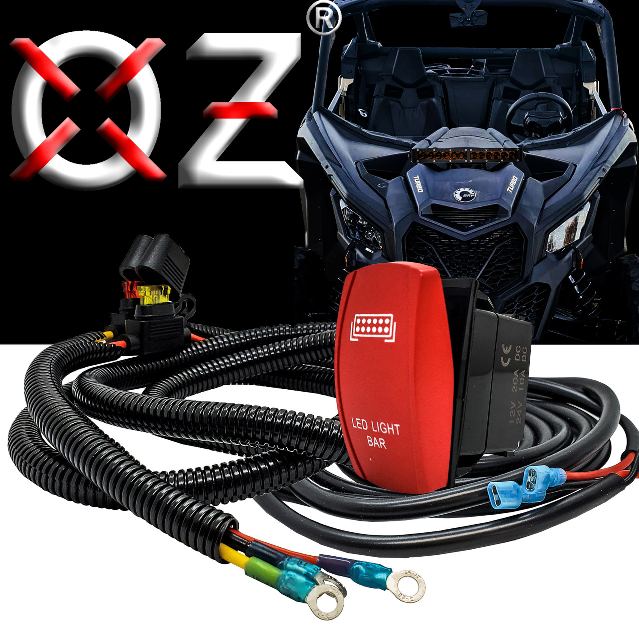 6 ft. Power Distribution Block Wire Harness Kit with Bumper Light Bar ...