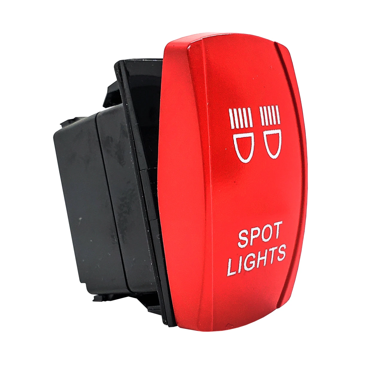 Spot Lights On/Off Red Rocker Switch 4-Pin Laser-Etched for UTV Polaris ...