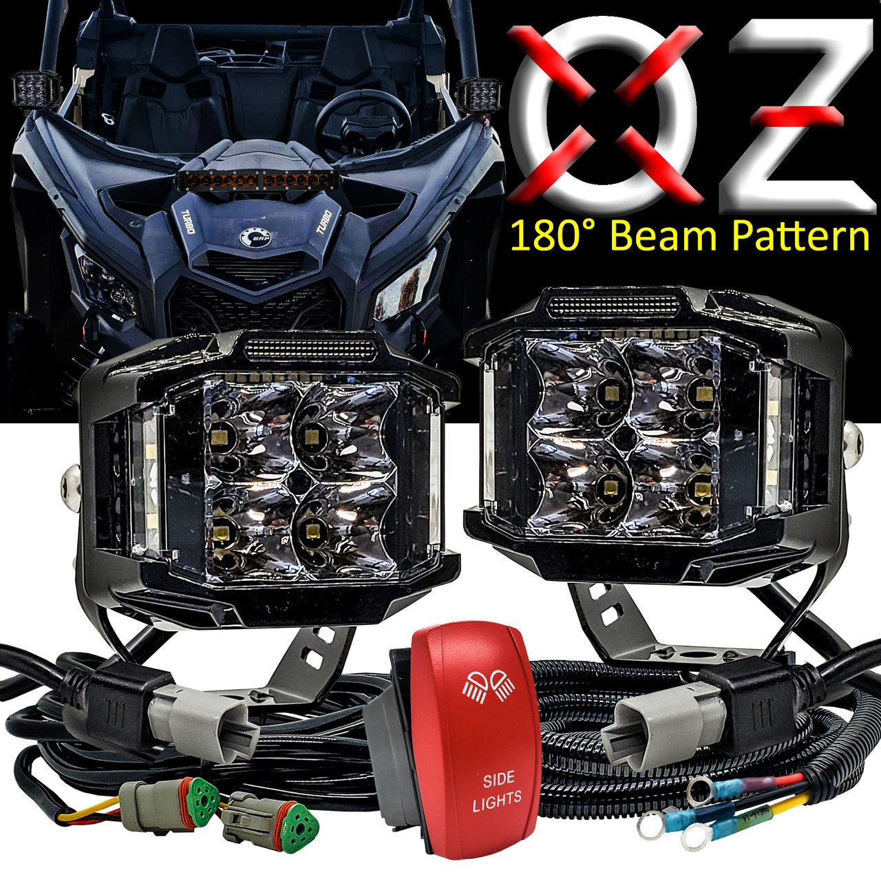 75W Side Lights 180° Beam Pattern Side Emitting LED with