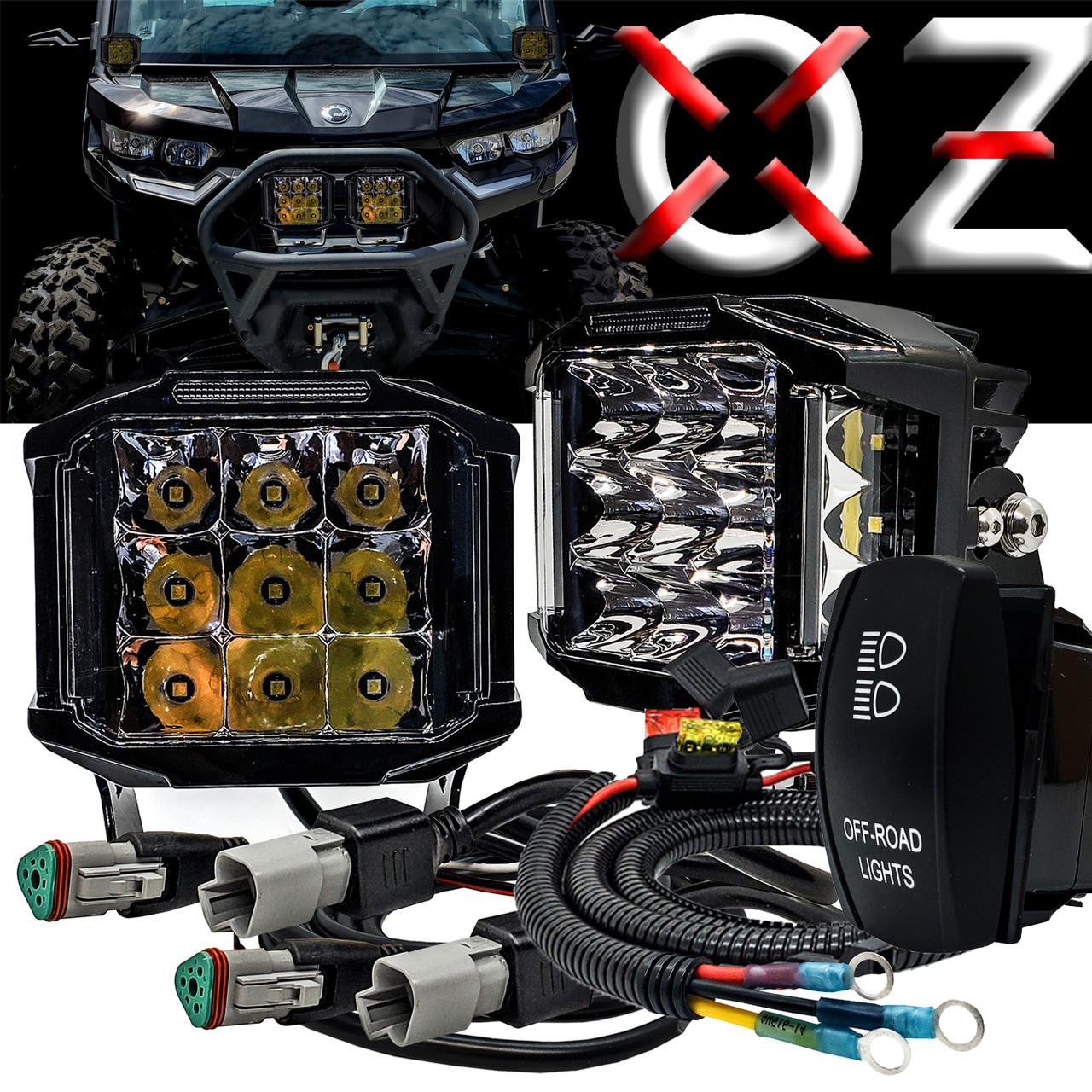120W Off-road Lights 180° Beam Pattern Side Emitting LED with