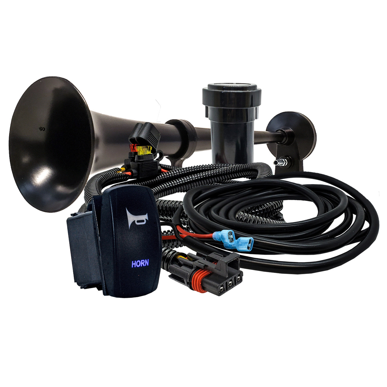 YTrBXZ 12V Corna D'Aria Per Auto Vintage Ahooga Klaxon Oo-ga - Foto miniatura 3