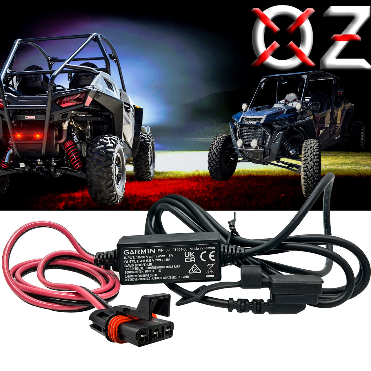 Garmin Navigator Power Cable for Motorcycle ATV UTV