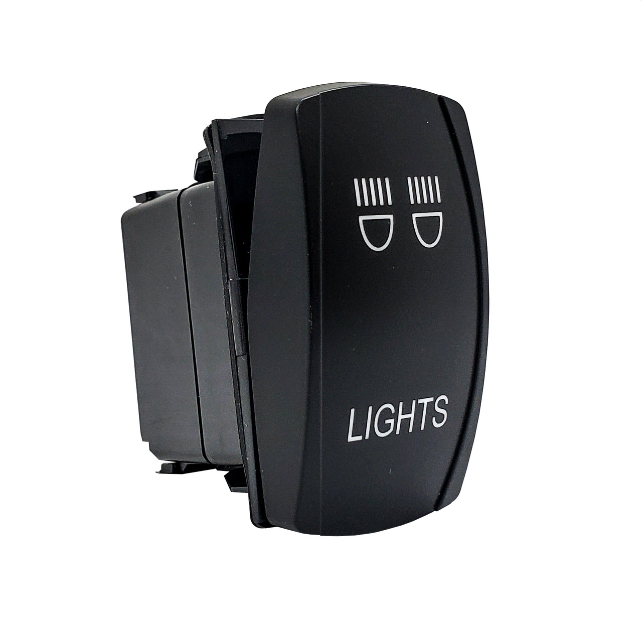 LIGHTS | On / Off Rocker Switch | 4-Pin 20A Blue LED Backlit ...