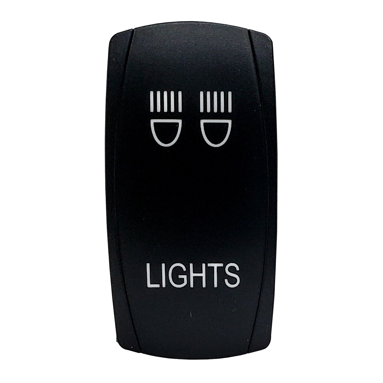 LIGHTS | On / Off Rocker Switch | 4-Pin 20A Blue LED Backlit
