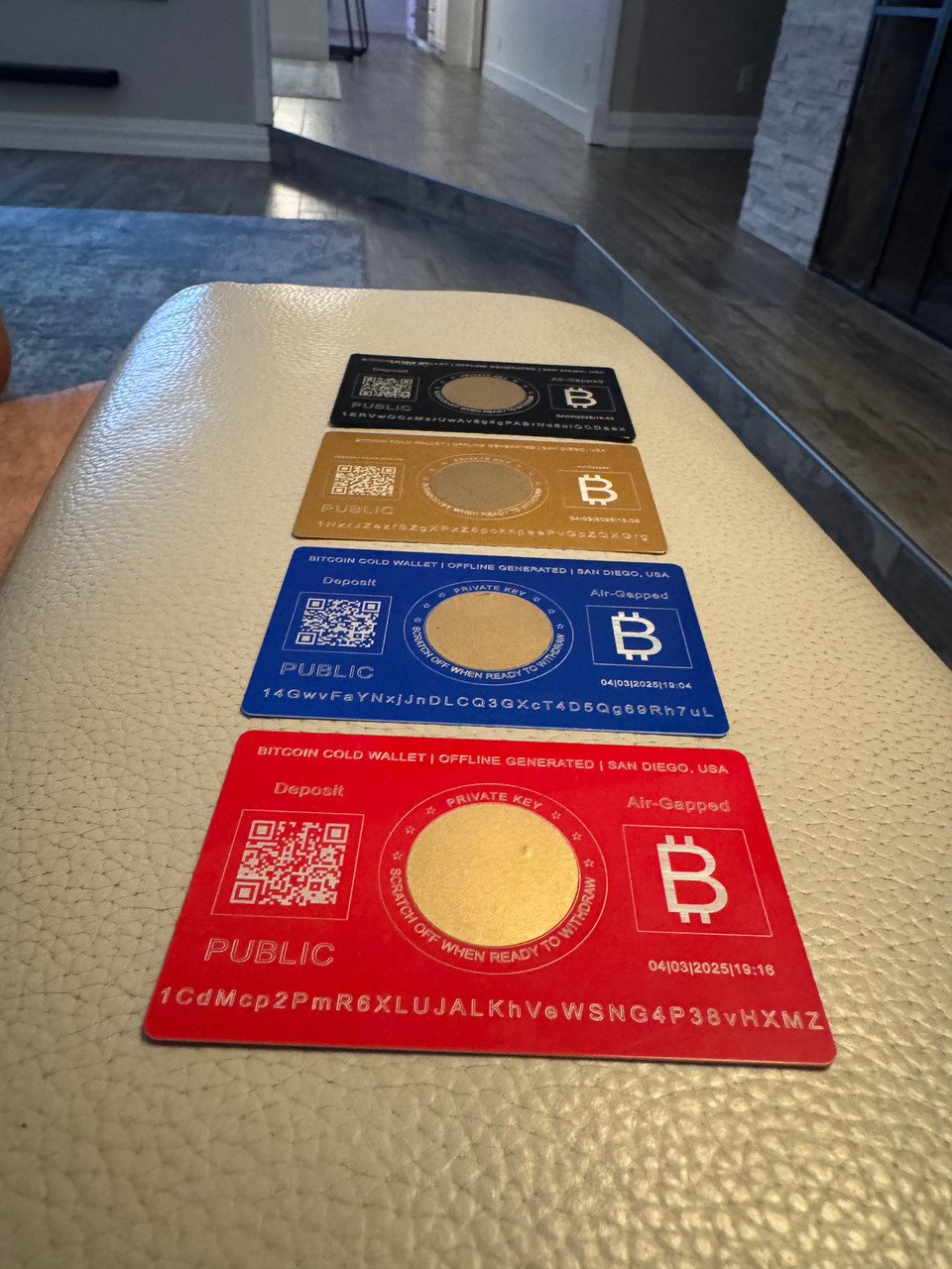 Air-gapped Crypto Storage Bitcoin Cold Wallet Metal Card - Air-Gapped  Offline Crypto Storage Gift Card In Red Aluminum Offline Bitcoin Wallet