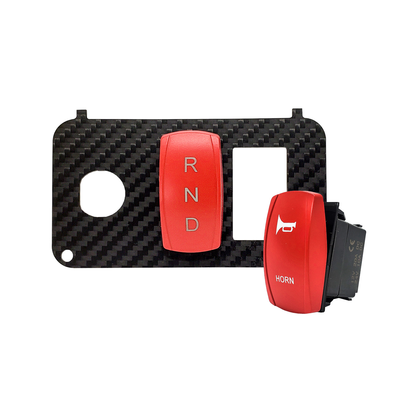 【3点セット】IGNIO GRV TEAM ROCKER 130 Gear Selector R/N/D & HORN Momentary On/Off Rocker Switch with