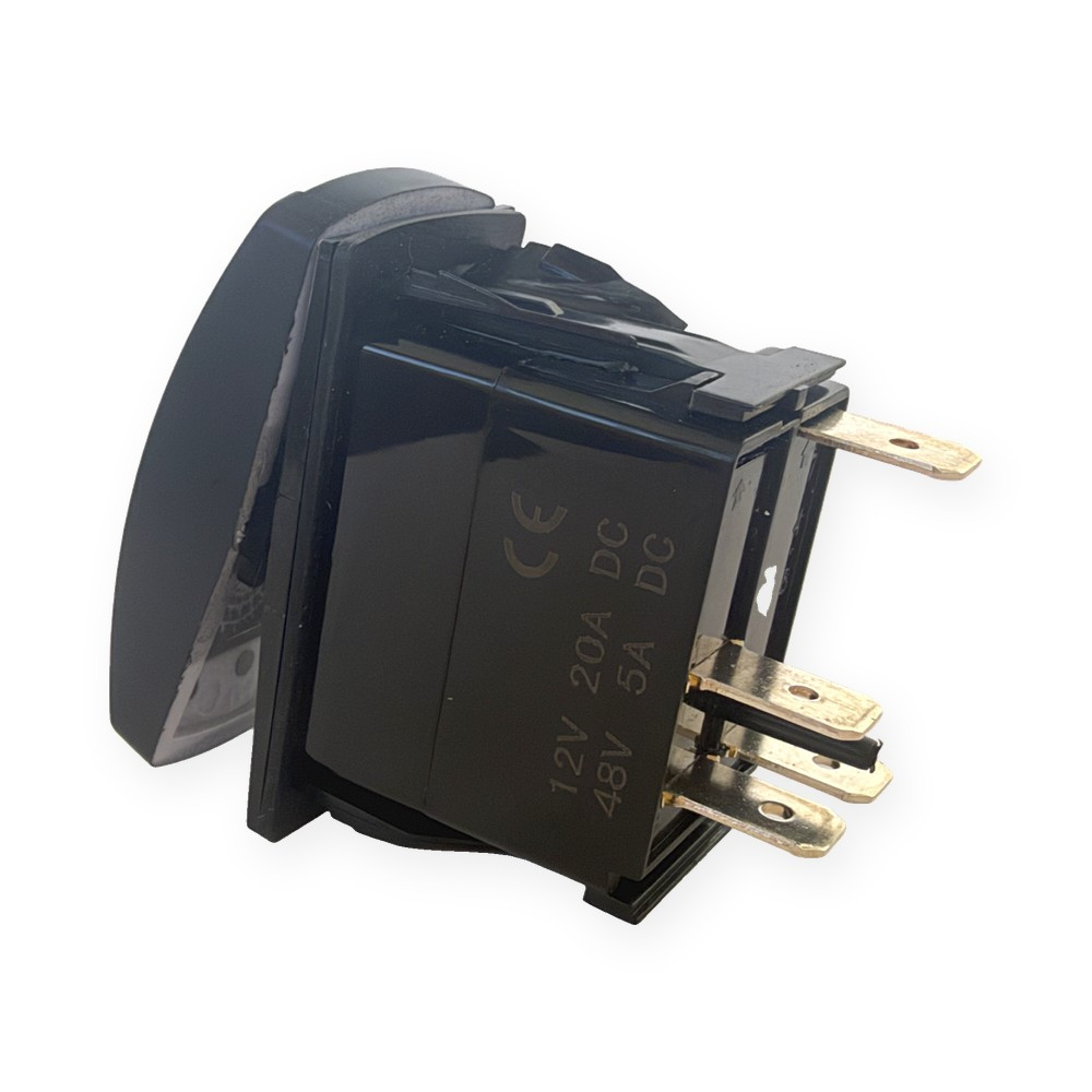 Earth Horizontal Rocker Switch, Blue LED 12V | OZ-USA