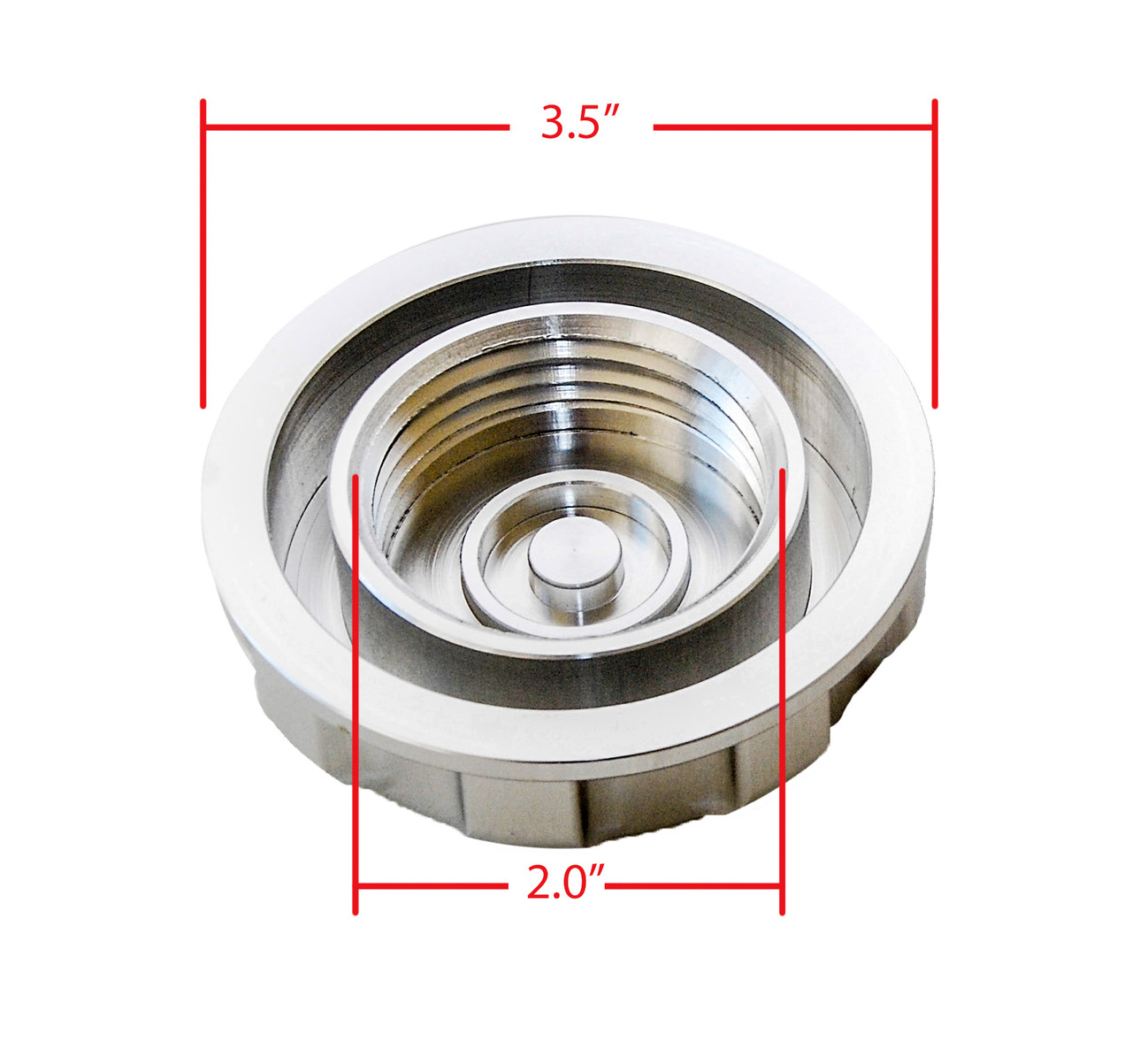 Silver Billet Aluminium Gas Cap for your Kawasaki PWC Jet Ski