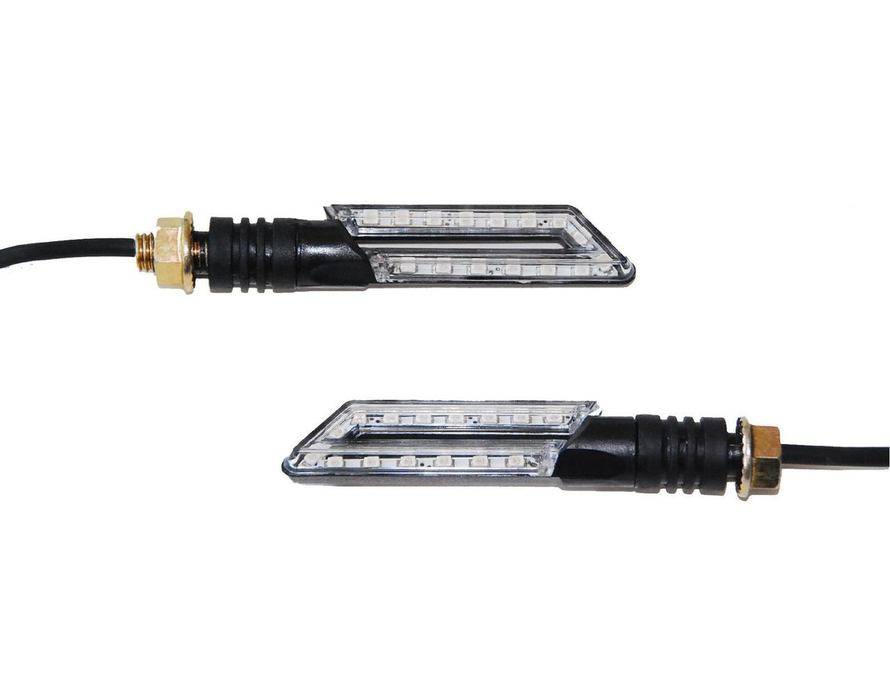 Naked Turn Signal Amber LED Clear Lens Dual Sport Motorcycle Dirt