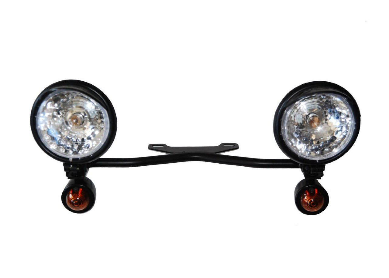 Driving Passing Fog Spot Light Turn Signal Lamp W/ Bracket For Harley Motorcycle