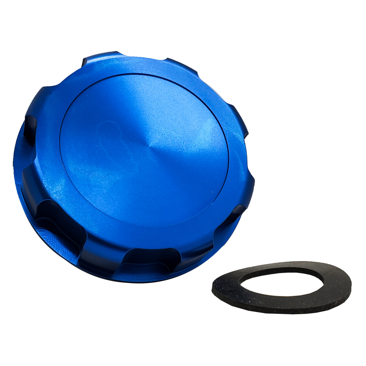JS Billet Gas Cap Blue OZ-USA® with Rubber Gasket for Kawasaki Jet