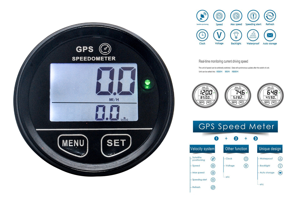 GPS Speedometer | Auto | ATV UTV | Motorcycle | Marine