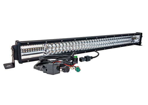 DL-Series 32" Amber White Dual Color Changing LED Light bar Harness Anti-theft Security Bolt  Flashing Emergency Driving Fog Spot Light Offroad SUV Truck Marine Agricultural and Heavy Equipment 12 - 32 Volts