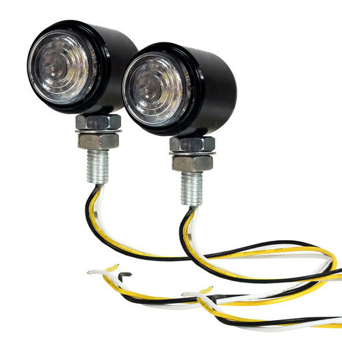 White & Amber Dual LED High-Output Running Light / Turn Signals  – For Harley Touring, Cruiser & Street Motorcycles