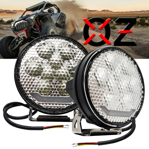 4.5" High Output 90W LED Driving Lights Work Light Flood Beam with DRL Function for Off-road Truck UTV