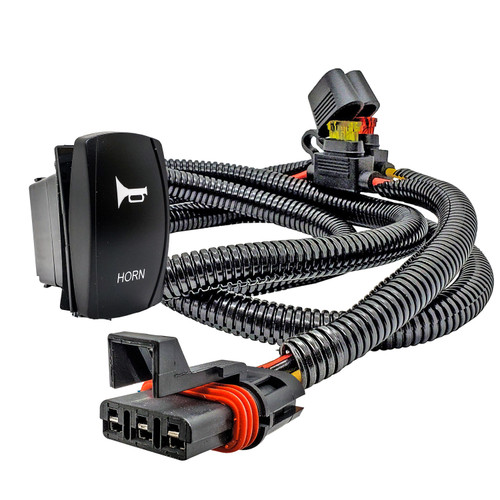 Lighted Whip On/Off Rocker Switch with Pulse Power Bus Bar Plug