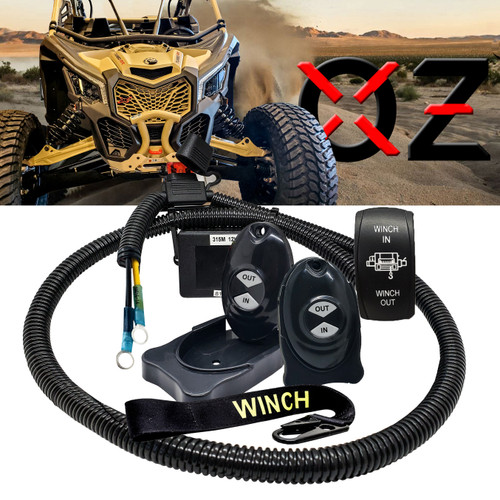 Wireless Winch Remote Wire Harness Kit Power Busbar Distribution Block Compatible with 2018-2023 Can-Am Maverick X3 Max RS Turbo RR Sport Trail Defender 