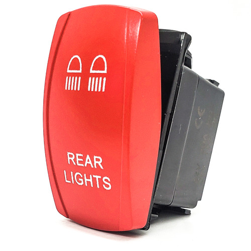 M-1114　 4⃣ スズキ、スイッチ。 4点セット。 Winch In/Out Red Plate Momentary Rocker Switch 4-Pin for UTV