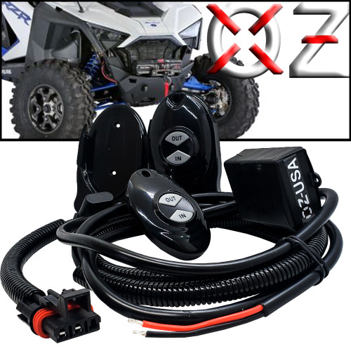 Wireless Winch Remote with Pulse Power Busbar Plug Compatible with Polaris RZR XPEDITION Trail S Pro Ranger Crew XP 2018-2023