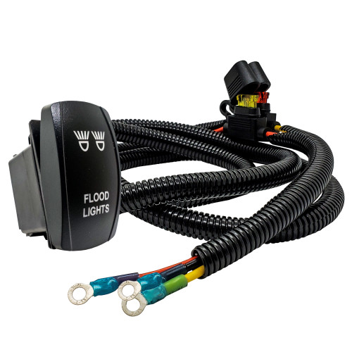 LED POD LIGHTS On/Off Rocker Switch with Power Busbar Distribution