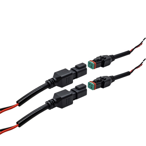 2-Pin Deutsch DT Connector Plug With 50cm Pre-Wired Cable Fly Lead Harness