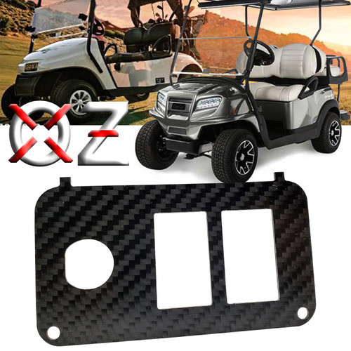 Carbon Fiber Golf Cart Key Switch Plate with Gear Selector R/N/D