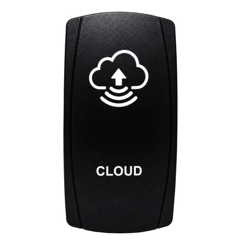 CLOUD | On / Off Rocker Switch | 4-Pin 20A Blue LED Backlit | Waterproof 12V – 48V