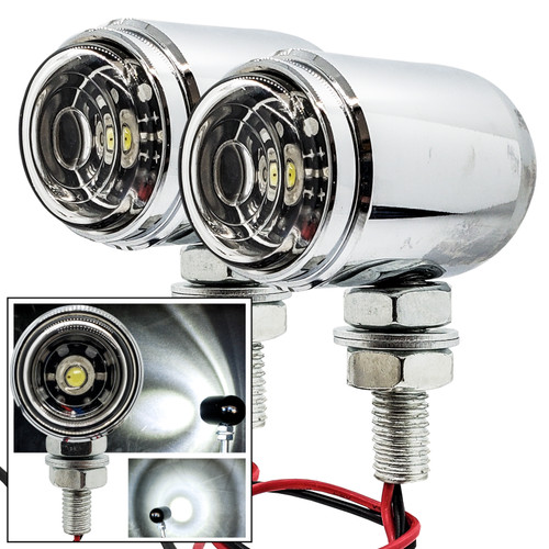 High output auxiliary lights for your motorcycle.