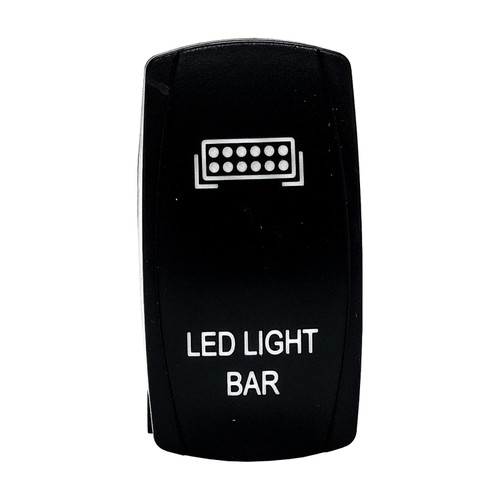 LIGHTED WHIP OZ-USA® On/Off Rocker Switch 4-Pin SPST Laser-Etch