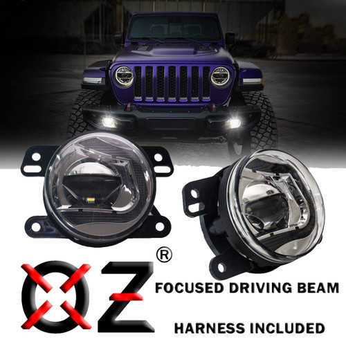 JK Fog LED Lights OZ-USA® for 2007-2015 Jeep Wrangler JK 2 door and JKU 4 door models